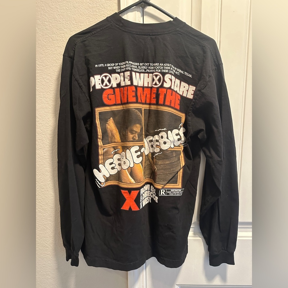 Black Graphic Long Sleeve Shirt
